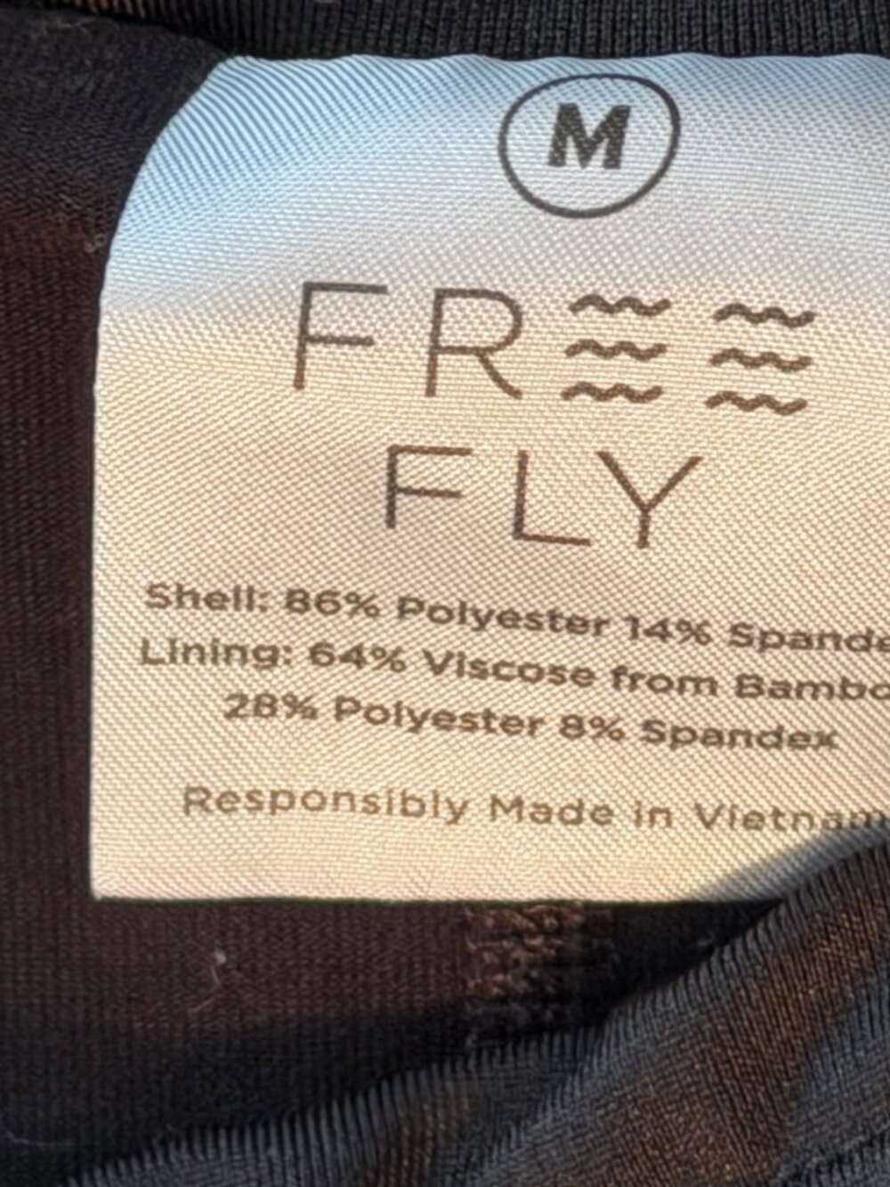 Free Fly Black Running Skort, Size Medium - Picture 4 of 7